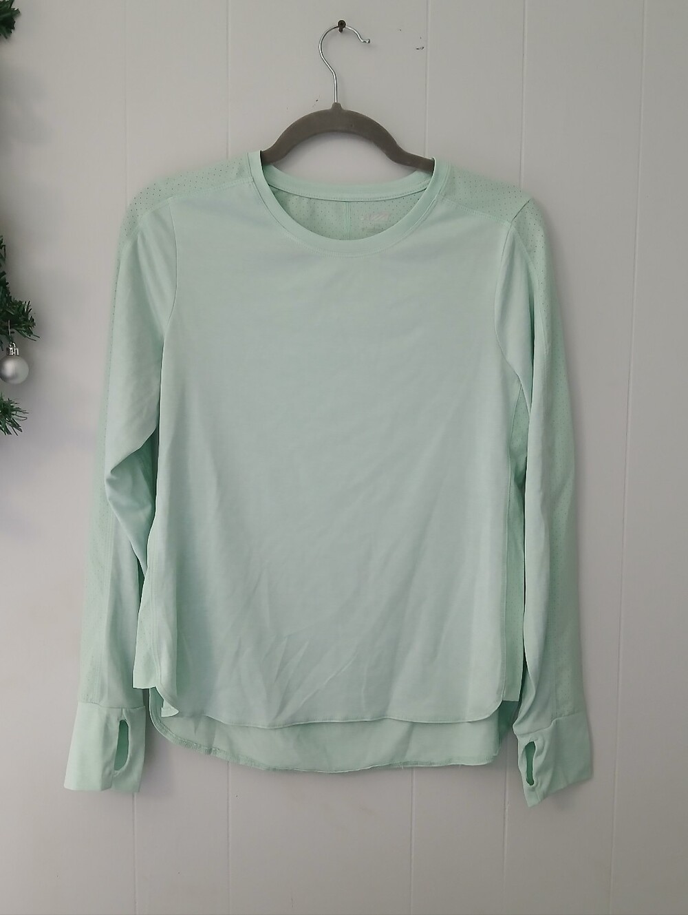Avia Mint Green Long Sleeve Performance Top